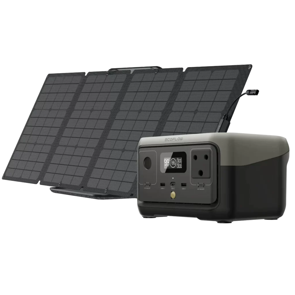 Charge on the go with a 110W Portable Solar Panel, offering a compact and powerful solution for harnessing solar energy wherever you are.