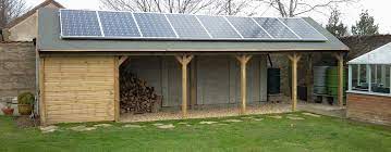 Transform your space with a Shed with Solar Panels, a sustainable and energy-efficient solution for powering your outdoor area.