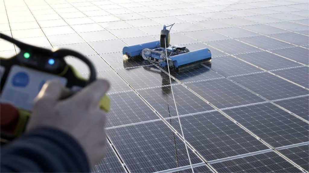 Experience effortless maintenance with a Solar Panel Cleaning Robot, ensuring optimal performance and longevity for your solar installation.