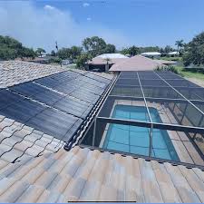 heat pool with solar panels