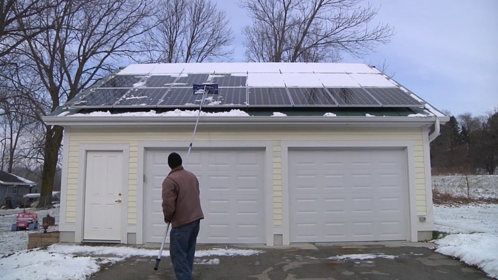 Solar Snow Rake: Clean Power Assurance